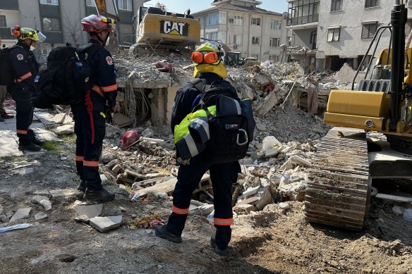 The Australian Disaster Assistance Response Team in Turkey.
