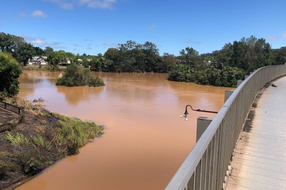 On Thursday, locals woke up to see the water had receded further in Lismore overnight.