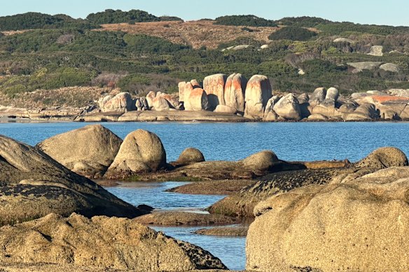 The crescent of the bay is overseen by a landmark called Five Sisters – a group of comely boulders clumped together, as if posing for a family portrait.