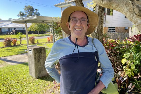 Mark Guerrinis says planes now fly higher over the bay and around an island in Moreton Bay and are quieter when they arrive at Wellington Point.