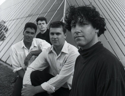 Greenhouse publicity photo from 1991. Left to right: Glen Galloway, Johnny Helmer, Dean Linguey and Michael Robinson.
