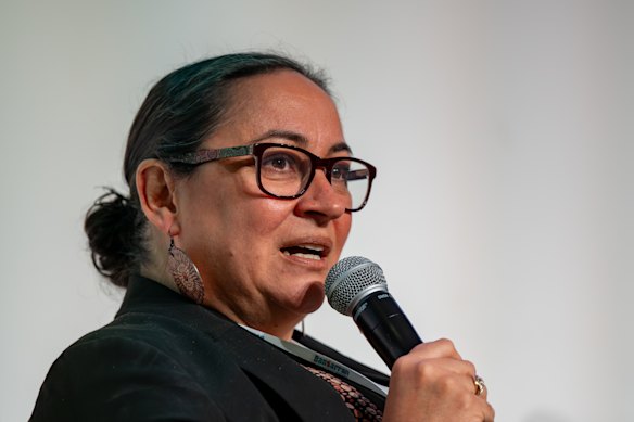 Katie Kiss at The Bandarran Marra’Gu Gathering Strength summit in Brisbane in May. 