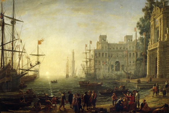 Seaport with Villa Medici (1604-1682) by Claude Lorrain.