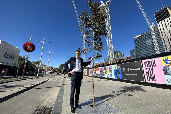 Lord Mayor Basil Zempilas is furious that an “idiot” has wasted so much rate-payers money destroying things that are good for the City of Perth.