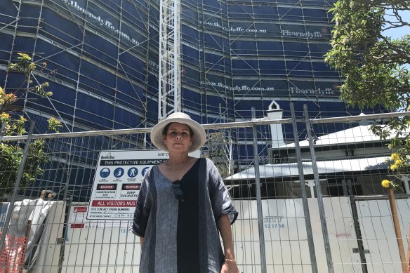 Kangaroo Point resident Lori Sexton says the overdevelopment of Kangaroo Point is not being checked by Brisbane City Council planners.