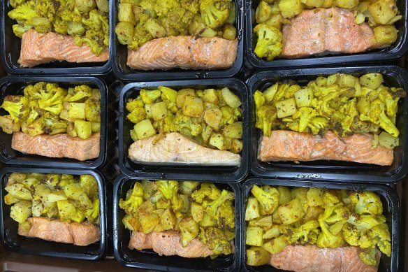 Some of the meals made by FareShare from fish donated by  Periwinkle Fine Seafood. 