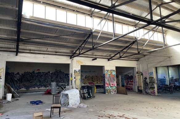 Inside the Cancer Council building.