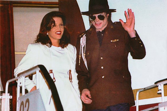 Lisa Marie Presley and Michael Jackson in 1994.