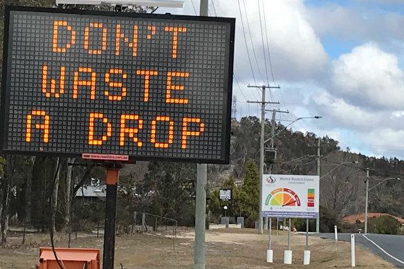 Stanthorpe and Applethorpe are under extreme water restrictions.