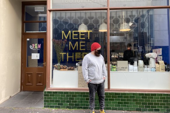 Paul Birthisel cedes control of his cafe to his daughters each Monday.