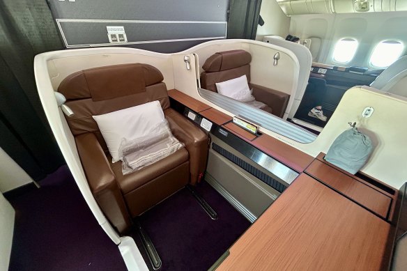 The JAL suite is a little dated but with buckets of legroom.