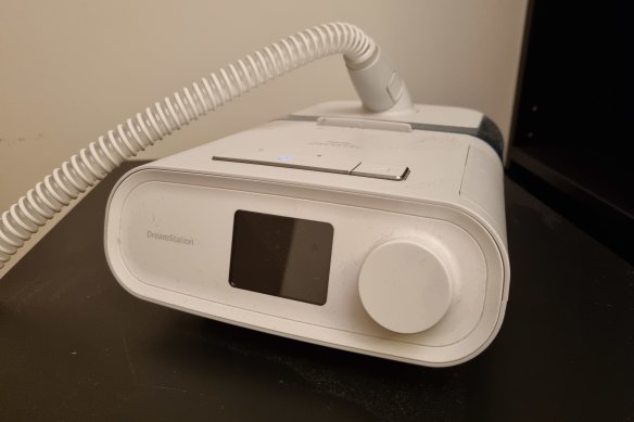A Philips Dreamstation CPAP machine, one of the dozens of models affected by the recall. 