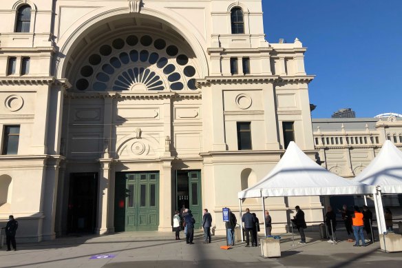 The mass vaccination clinic at Melbourne’s Royal Exhibition Building is open to the public, but not everyone who is eligible has been rushing to receive the jab.