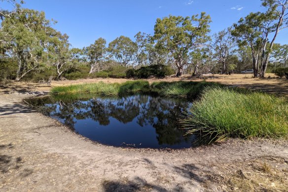About 15 minutes’ drive out of Harrow in western Victoria, this waterhole is where Indigenous cricketer Johnny Mullagh lived for most of his final years.