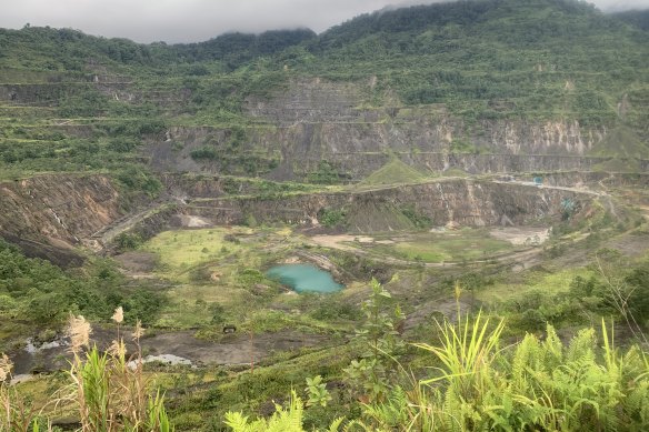 The Panguna mine: one of the largest man-made pits in the world.