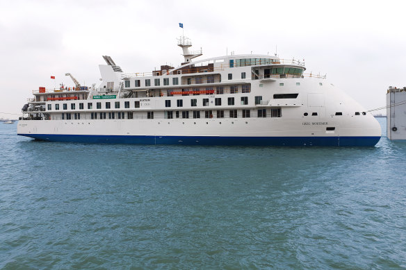 The Greg Mortimer cruise ship is stranded off the coast of Uruguay.