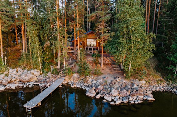 A rustic lakeside retreat in Finnish Lakeland.
