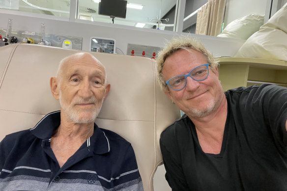 Mark Kilian with his father, Frans. 