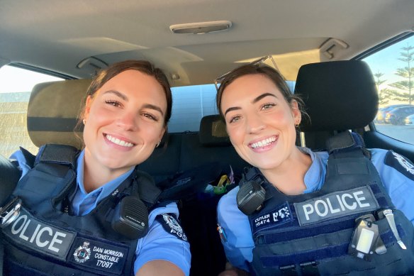 Constable Dani Morrison (left) with Constable Ella Cutler.