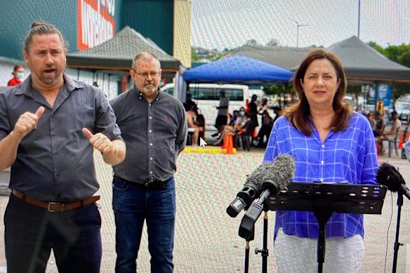 Premier Annastacia Palaszczuk provides the COVID update on Sunday.