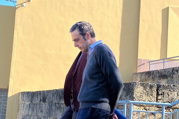 Steven James Naoum, 46, outside Joondalup Magistrates Court on Friday.