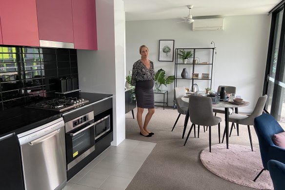 Inside a remodelled two-bedroom unit which was previously used by athletes during the 2018 Commonwealth Games.