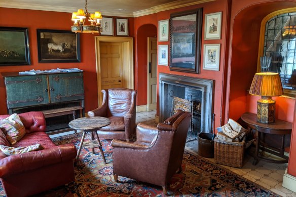 Take a seat by the fire at the Gunton Arms.