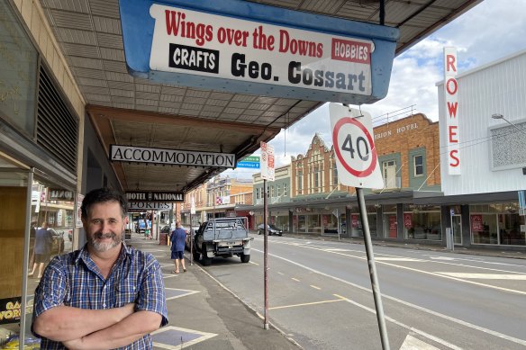 Business retailer Rob Mercer says little has changed in Toowoomba's Russell Street.