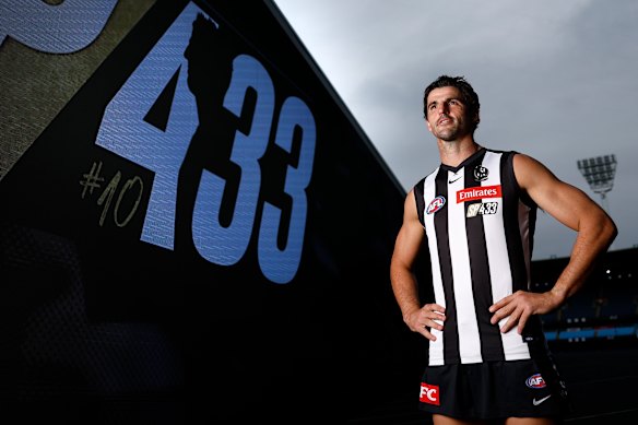 Scott Pendlebury is about to break the all-time VFL/AFL games record.