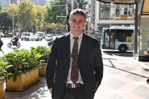 Kristo Langker arrives at court on Thursday, where charges against him were dropped.