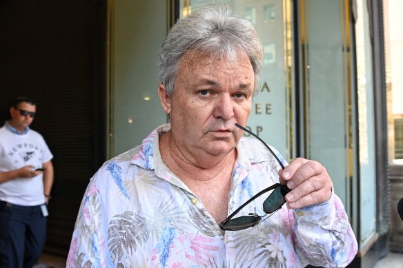 Peter Foster leaves the Downing Centre on Thursday.