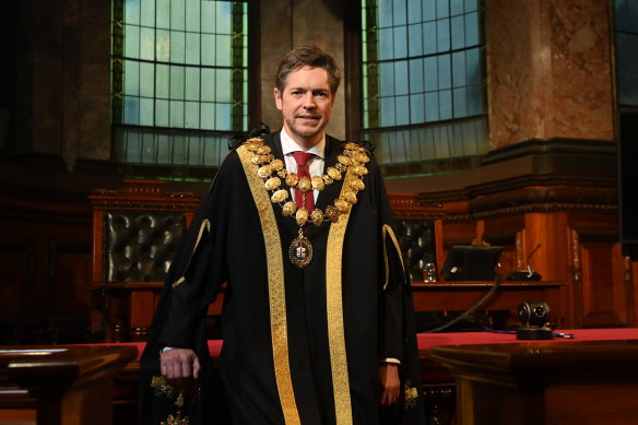 Nick Reece became lord mayor when Sally Capp stepped down and is seeking to be re-elected in his own right. 