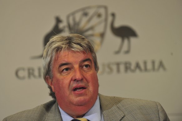 Jack Clarke during his time as chair of Cricket Australia.