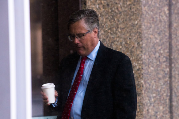 James Hooke outside the Federal Court on Tuesday.
