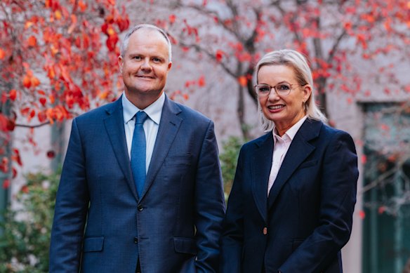 Liberal Party leader Sussan Ley and her deputy, Ted O’Brien.