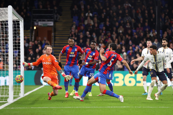 James Tomkins scores for Palace.