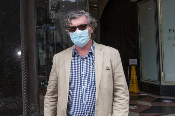 Sean Lander at the Downing Centre courts earlier this month. 