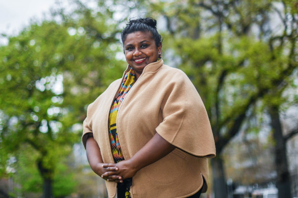 Apsara Sabaratnam, Greens candidate for lord mayor, pictured on Tuesday.