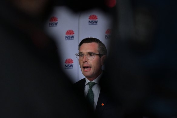 NSW Treasurer Dominic Perrottet says the state-wide support package does not discriminate based on postcodes.