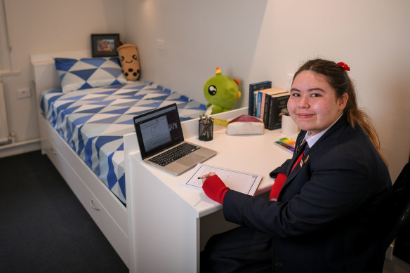 Alaska Holden is settling in well at Toorak College in Mount Eliza after a journey involving two weeks’ quarantine in New Zealand.