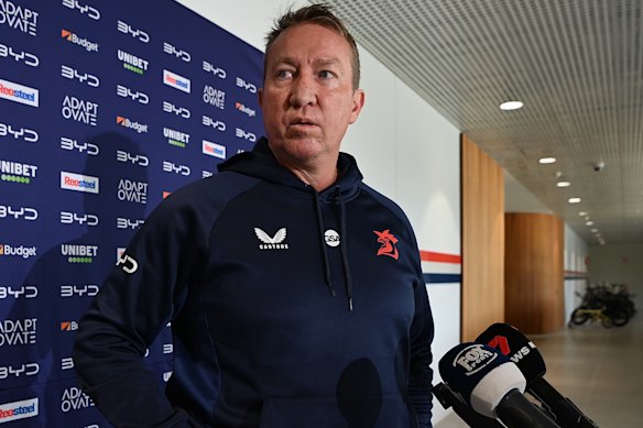 To rest or not to rest? Roosters coach Trent Robinson.