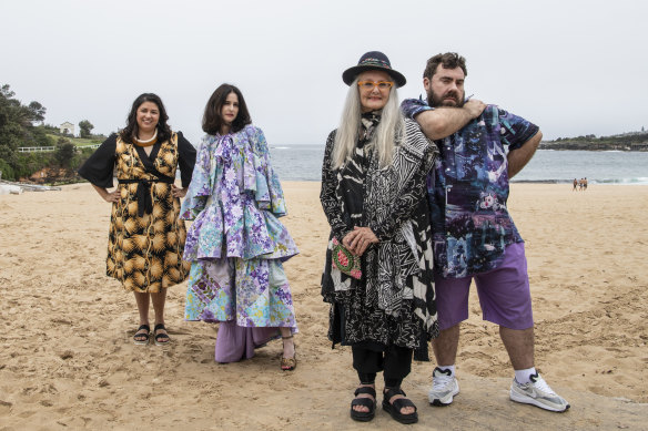 Australian Laureate winners: fashion designers Grace Lillian Lee,  Anna Plunkett, Linda Jackson and Luke Sales from Romance Was Born.