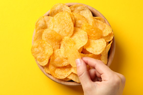 Crisps: Bet you can't stop at just one.