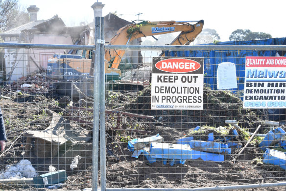 Melbourne is the national capital of home demolition.