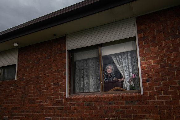 Gunai-Guditjamara textile artist Marlene Scerri, 70, during Melbourne’s second lockdown.