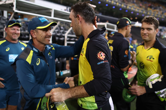 Glenn Maxwell is now happy to say that he and Justin Langer have a good relationship.