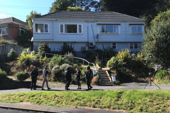 Tarrant's rental home in Dunedin. Neighbours remember him as unremarkable.