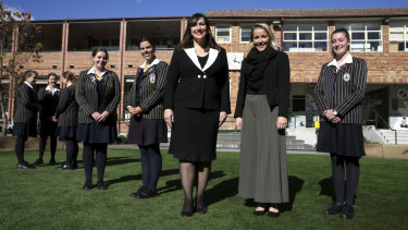 Ravenswood principal Anne Johnstone and year 11 coordinator Kate Barbat say students are interacting more after the school restricted mobile phone use.