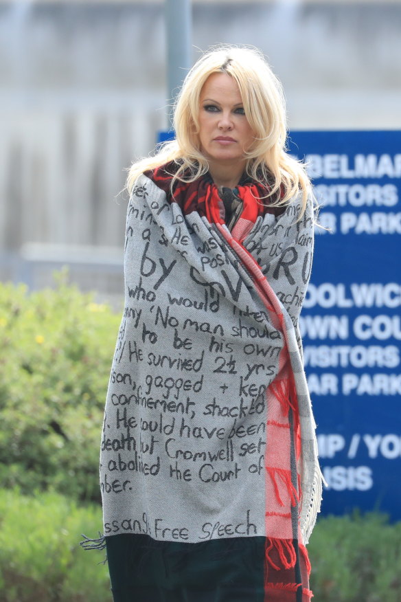 After visiting Assange in prison in May, actor Pamela Anderson told the waiting press, “He is an incredible person. I love him.”