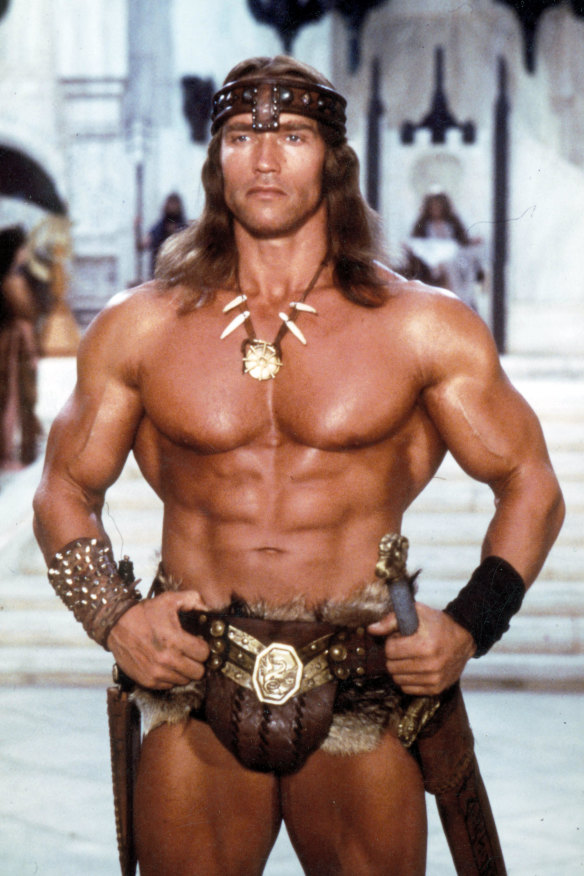 Schwarzenegger in Conan the Barbarian in 1982.